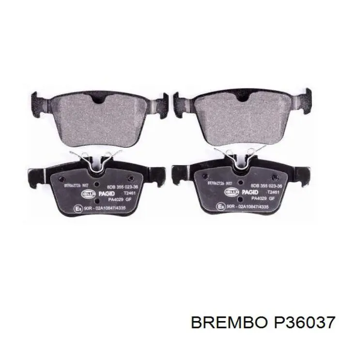 Задні гальмівні колодки Brembo P36037 ціна, від 67.35 USD