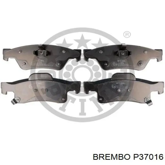 Купити P37016 Brembo Задні колодки
