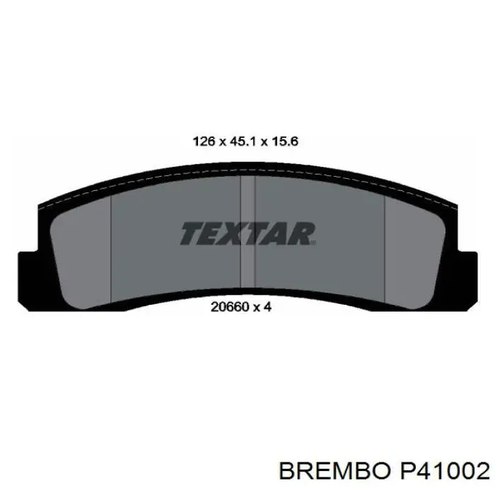 Купити P41002 Brembo Колодки гальмівні передні, дискові