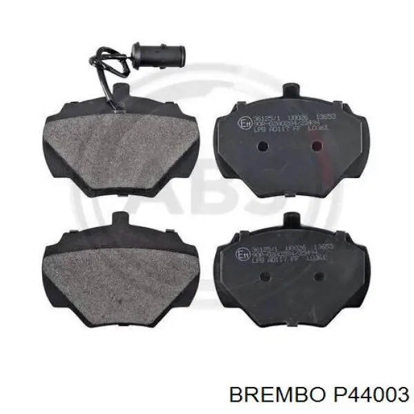 P44003 Brembo колодки гальмові задні, дискові