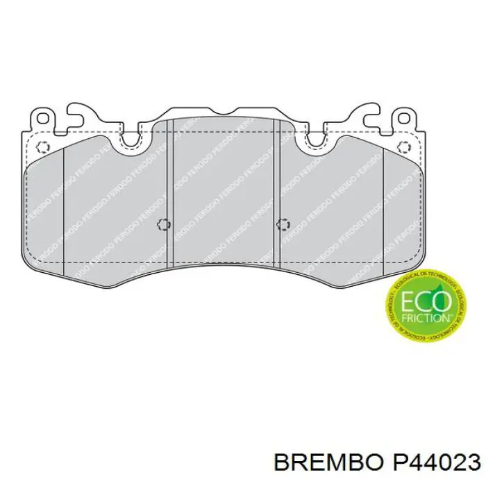 Передні тормозні колодки P44023 Brembo