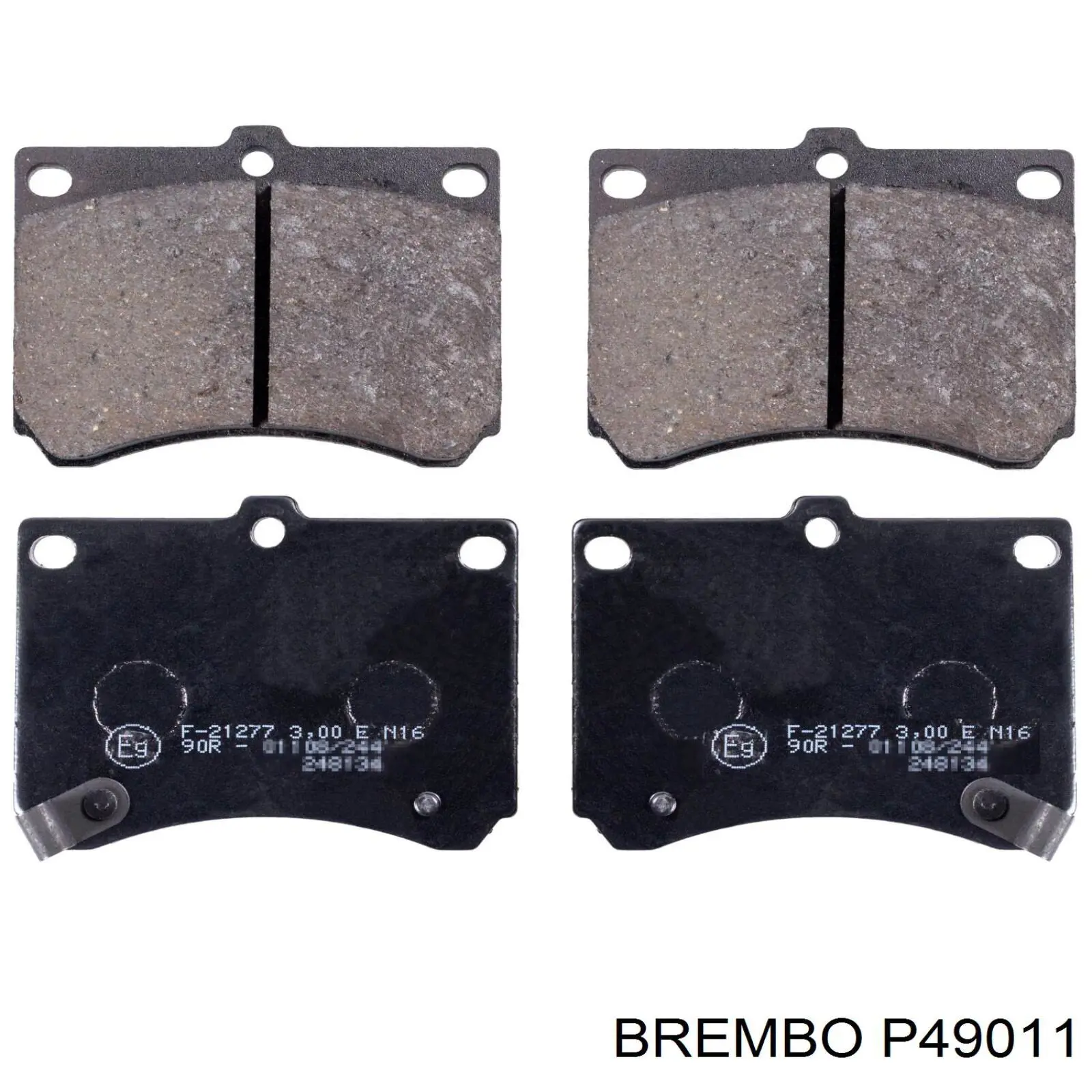 P49011 Brembo колодки гальмівні передні, дискові