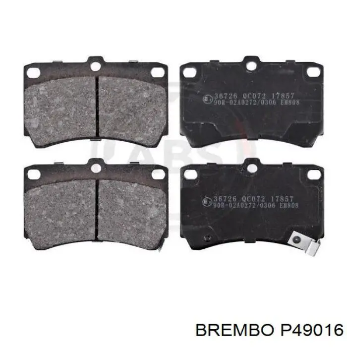 Передні тормозні колодки P49016 Brembo