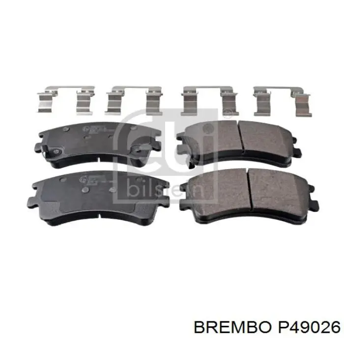 P49026 Brembo колодки гальмівні передні, дискові