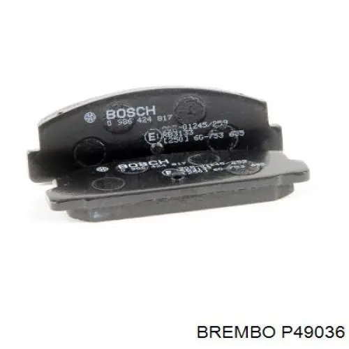 Задні гальмівні колодки P49036 Brembo