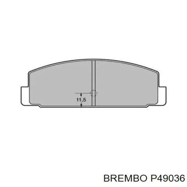 Купити P49036 Brembo Задні колодки
