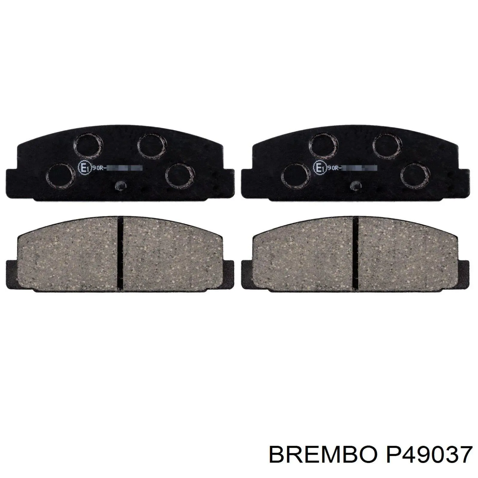 Колодки гальмові задні, дискові P49037 Brembo