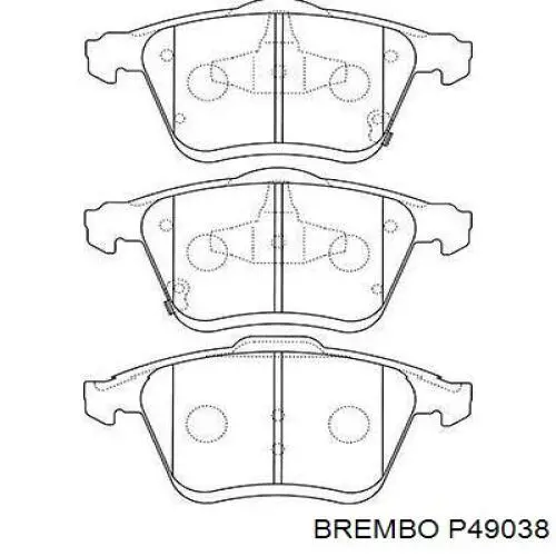 Гальмівні колодки Brembo P49038 ціна, від 36.02 USD