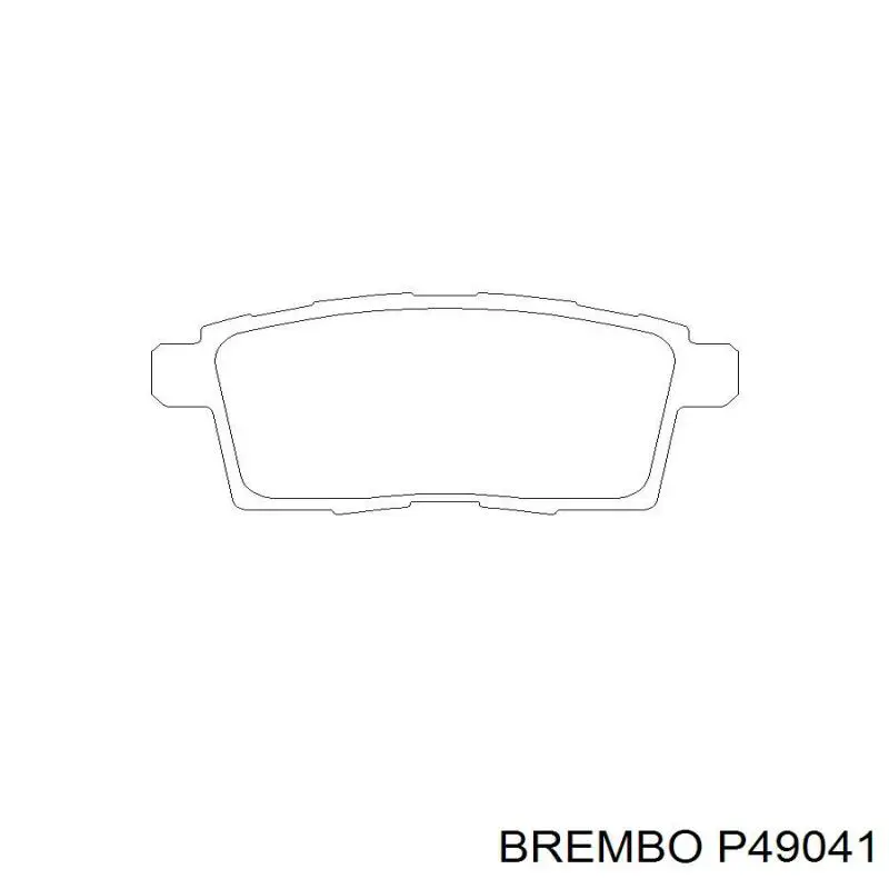 P49041 Brembo Колодки гальмівні задні, дискові