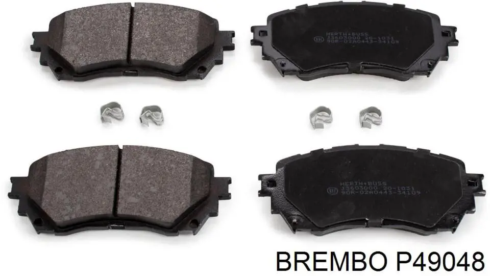 Передні тормозні колодки P49048 Brembo