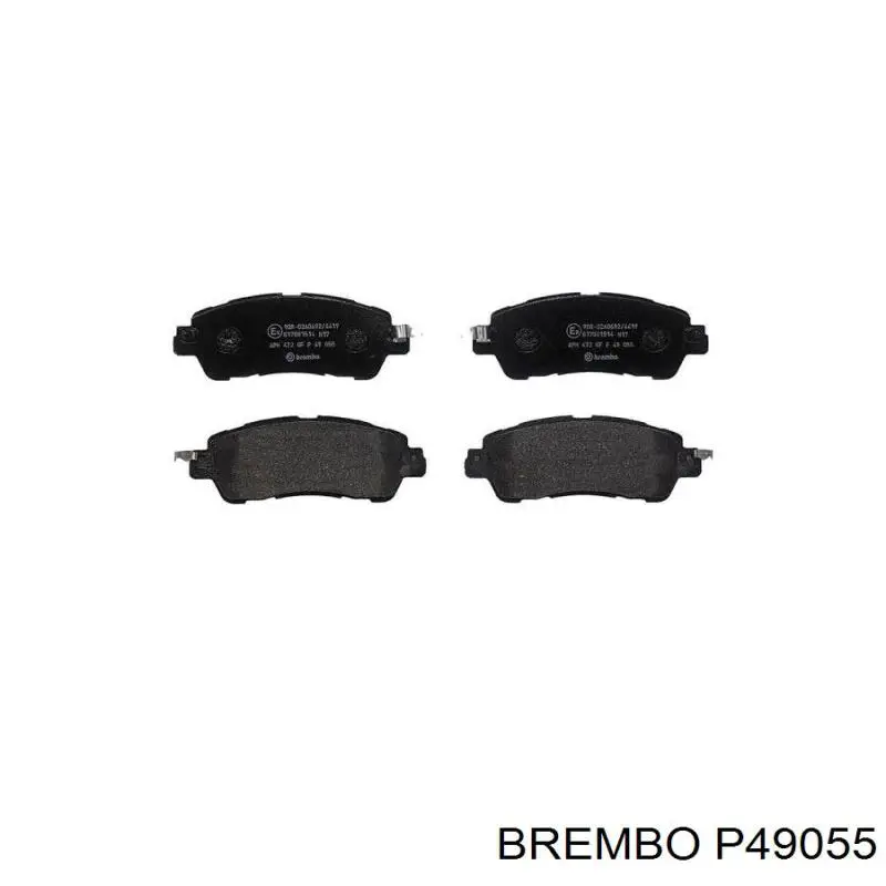P49055 Brembo колодки гальмівні передні, дискові