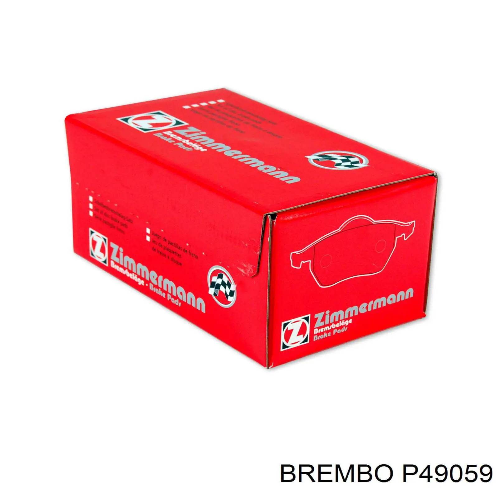 Колодки гальмові задні, дискові P49059 Brembo