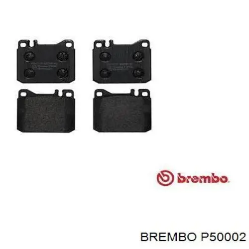 P50002 Brembo колодки гальмівні передні, дискові
