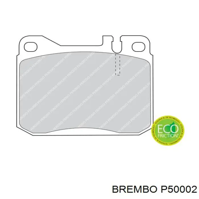 Передні тормозні колодки P50002 Brembo