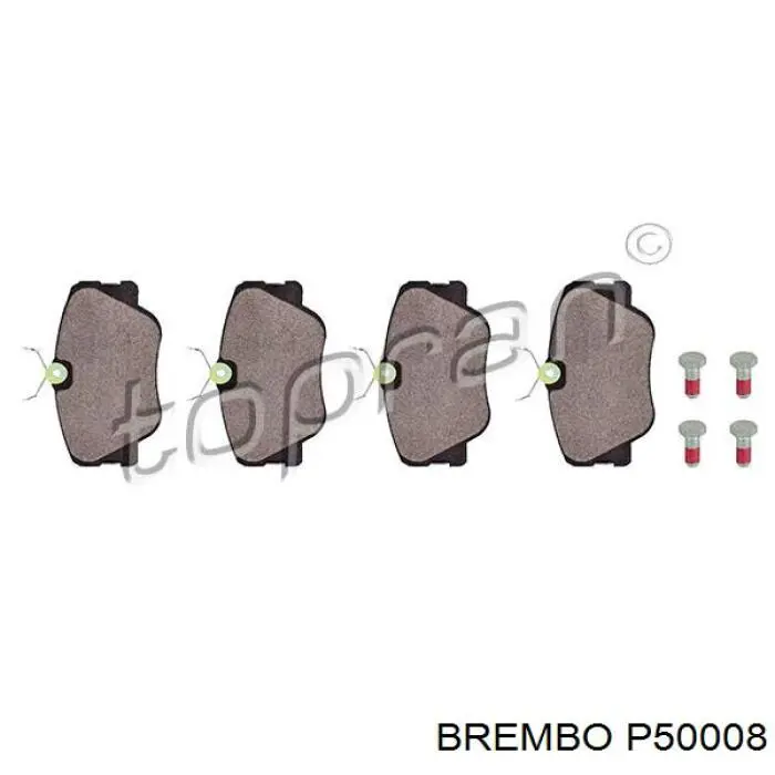 Передні тормозні колодки P50008 Brembo