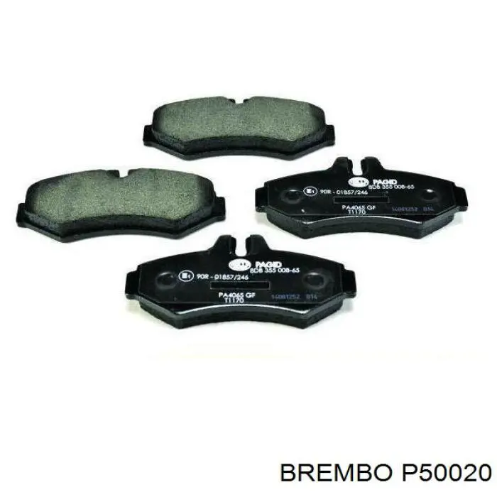 Задні гальмівні колодки Brembo P50020 ціна, від 23.09 USD
