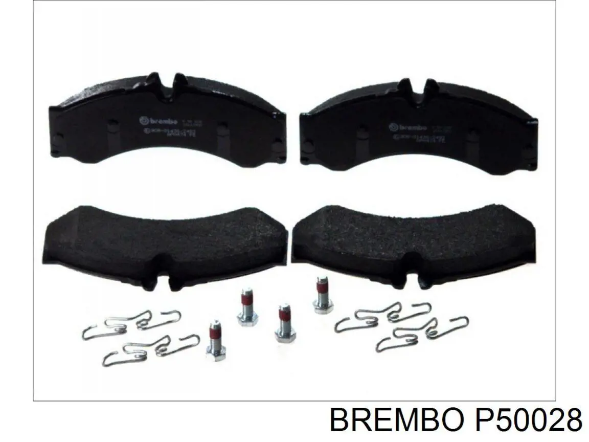 Колодки гальмівні передні, дискові P50028 Brembo