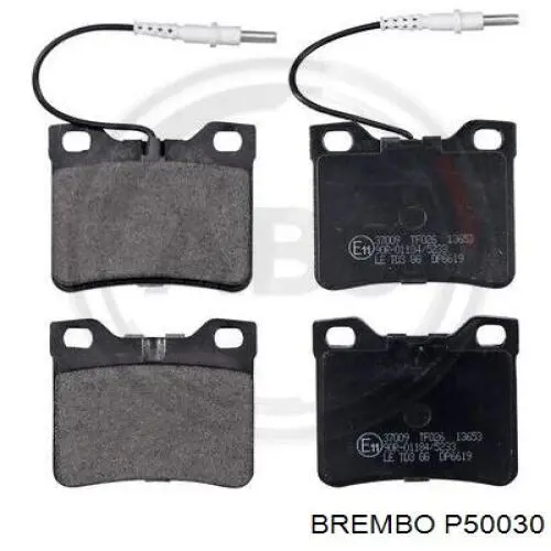 Задні гальмівні колодки Brembo P50030 ціна, від 17.02 USD