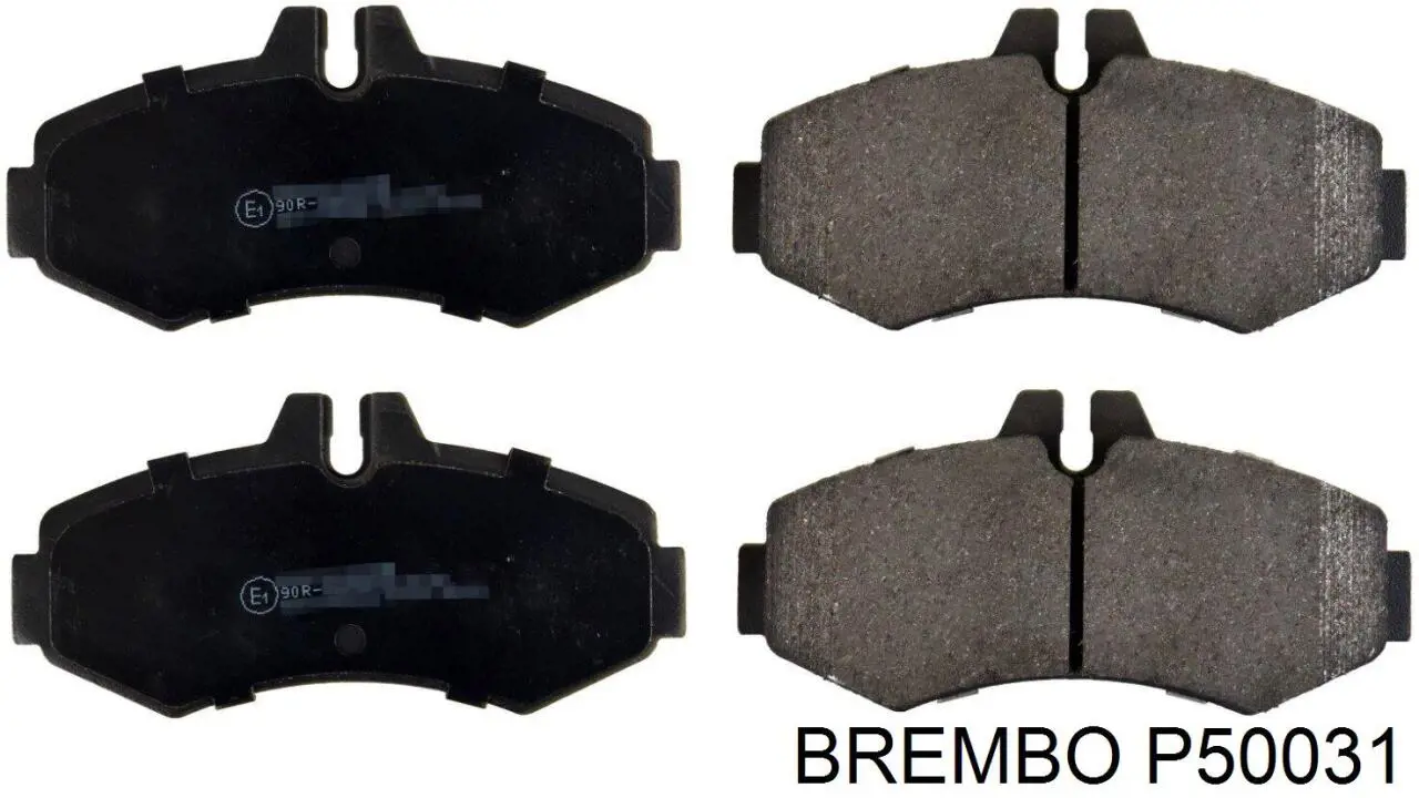 Колодки гальмівні передні, дискові P50031 Brembo