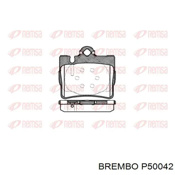 Купити P50042 Brembo Задні колодки