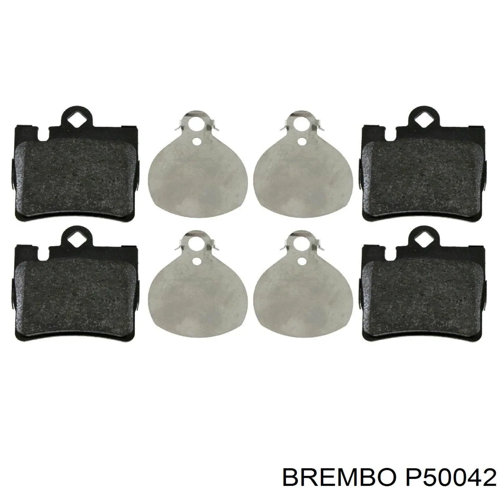 P50042 Brembo колодки гальмові задні, дискові