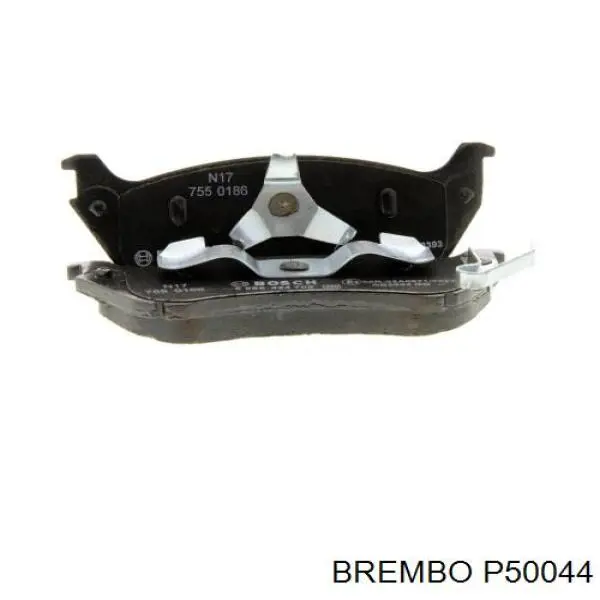 P50044 Brembo Колодки гальмівні задні, дискові