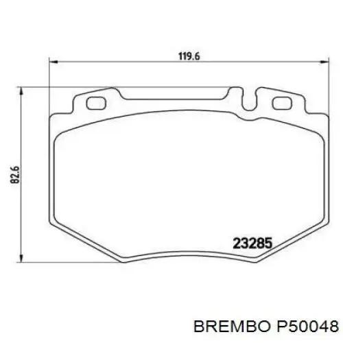 Гальмівні колодки Brembo P50048 ціна, від 38.25 USD