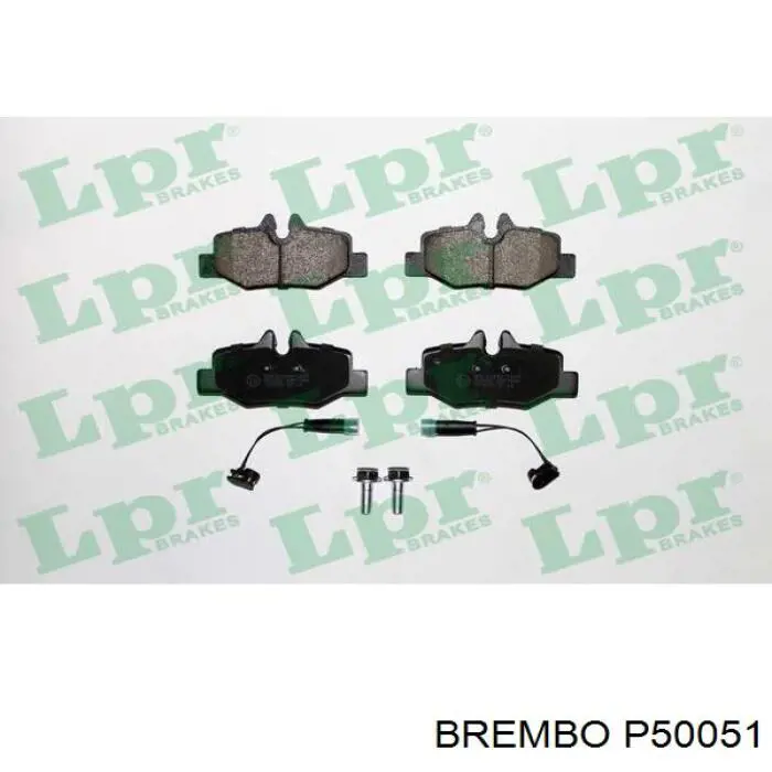 Задні гальмівні колодки Brembo P50051 ціна, від 31.74 USD