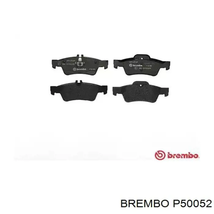 Колодки гальмові задні, дискові P50052 Brembo