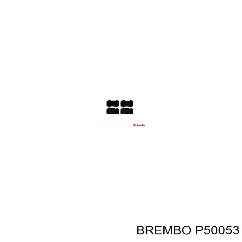 P50053 Brembo Передні гальмівні колодки