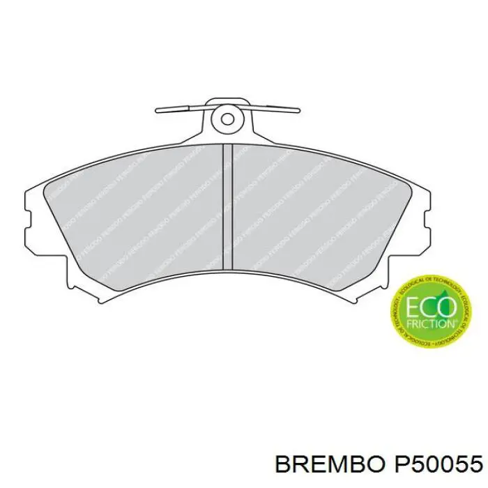 Купити P50055 Brembo Колодки гальмівні передні, дискові