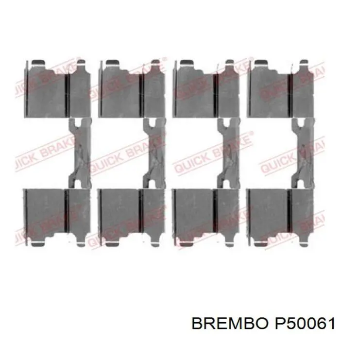 Задні гальмівні колодки P50061 Brembo