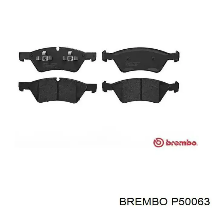 P50063 Brembo колодки гальмівні передні, дискові