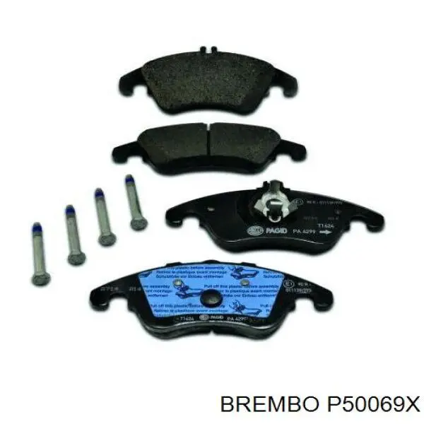 Купити P50069X Brembo Колодки гальмівні передні, дискові