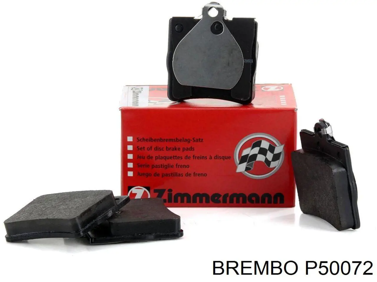 Задні гальмівні колодки P50072 Brembo
