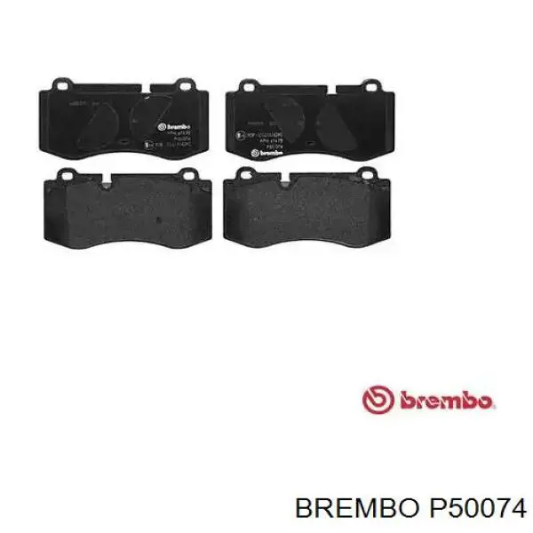 P50074 Brembo колодки гальмівні передні, дискові