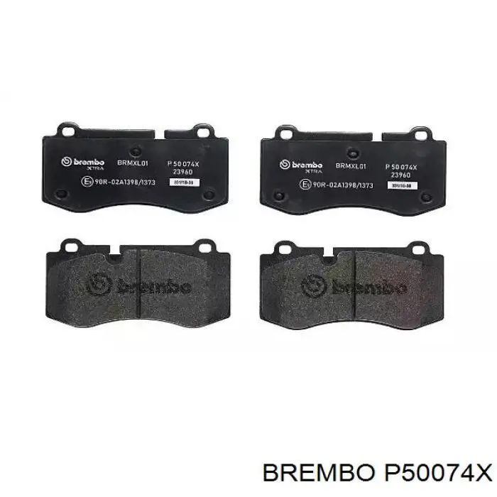 P50074X Brembo Передні гальмівні колодки