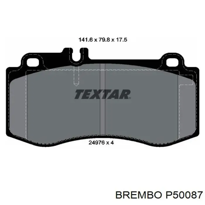 Передні тормозні колодки P50087 Brembo