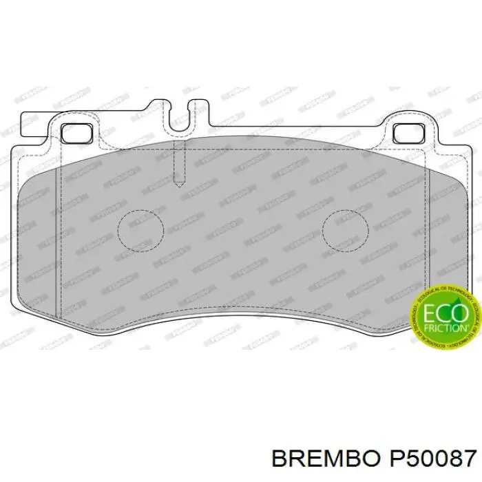 Передні тормозні колодки P50087 Brembo
