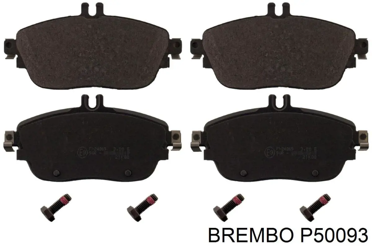 Купити P50093 Brembo Колодки гальмівні передні, дискові