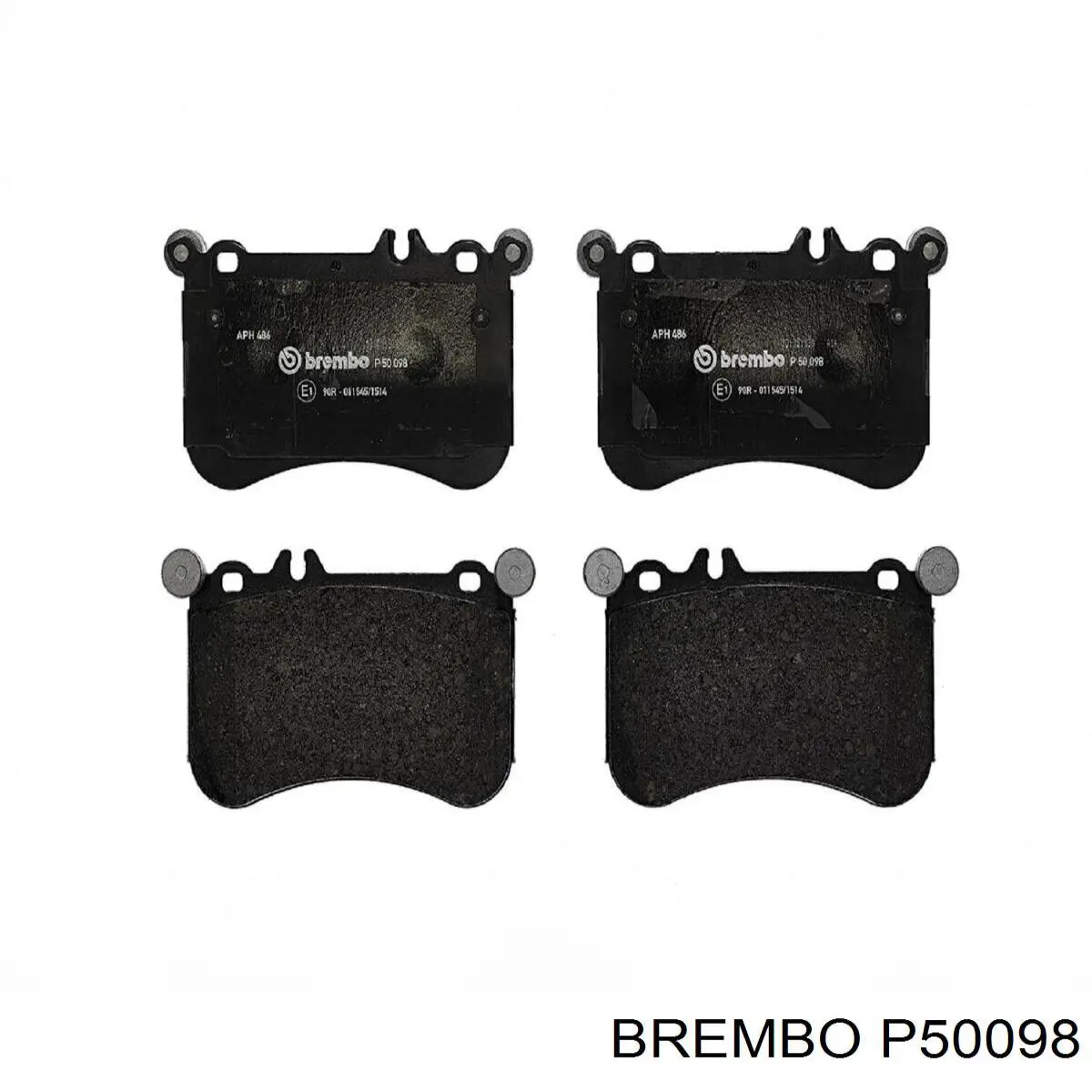 Колодки гальмівні передні, дискові P50098 Brembo