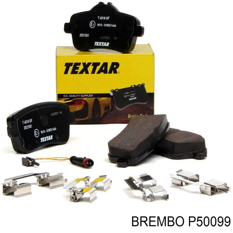 Задні гальмівні колодки P50099 Brembo