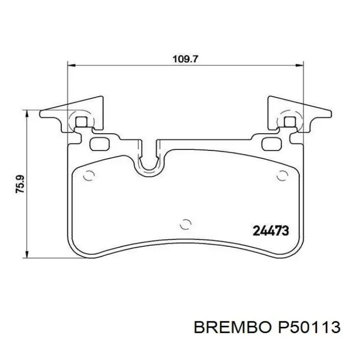P50113 Brembo колодки гальмові задні, дискові