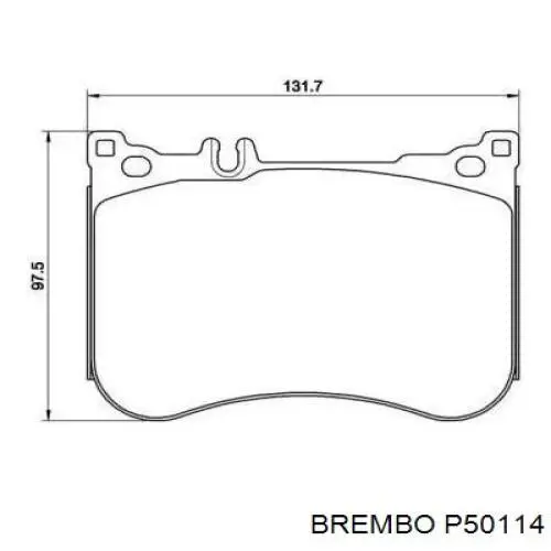 Передні тормозні колодки P50114 Brembo