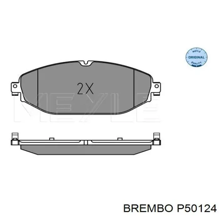 Гальмівні колодки Brembo P50124 ціна, від 60.09 USD