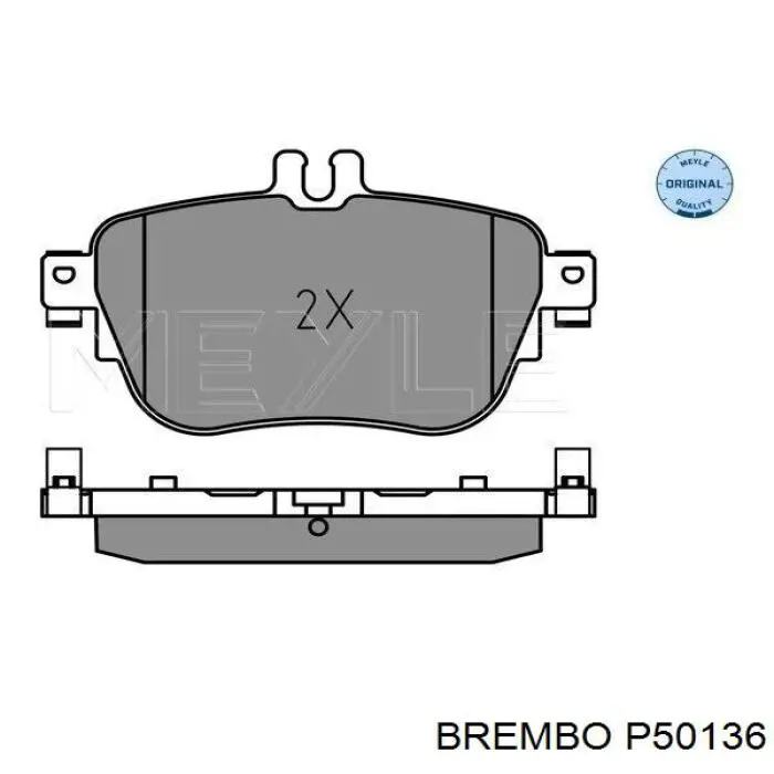 Задні гальмівні колодки Brembo P50136 ціна, від 50.11 USD
