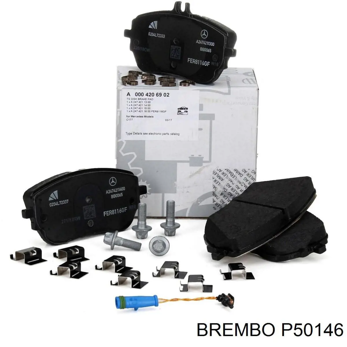 Тормозні колодки Brembo P50146