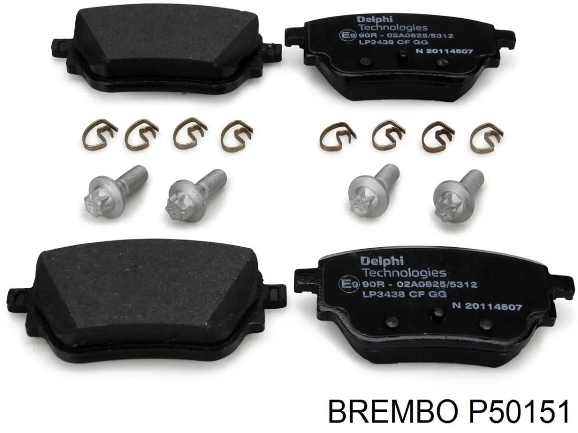 Купити P50151 Brembo Задні колодки