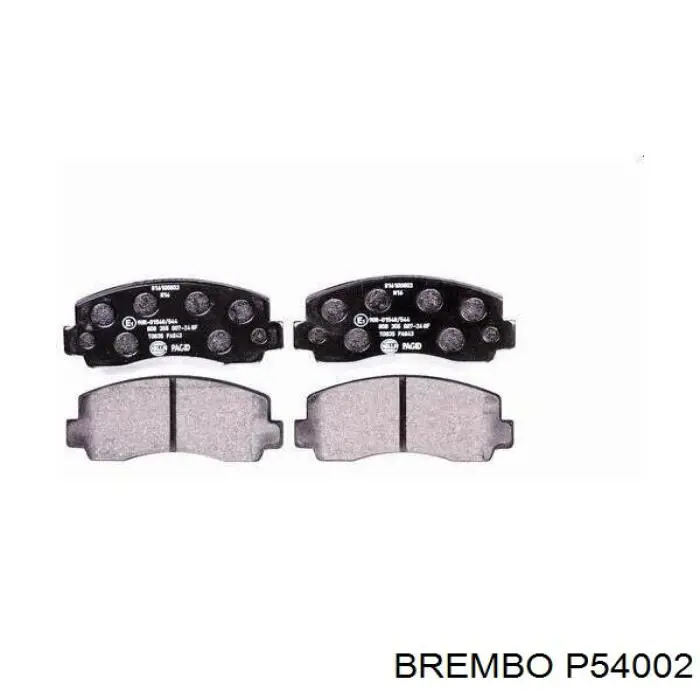 Купити P54002 Brembo Колодки гальмівні передні, дискові