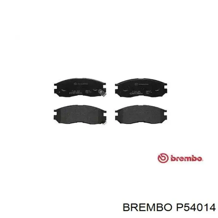 P54014 Brembo колодки гальмівні передні, дискові